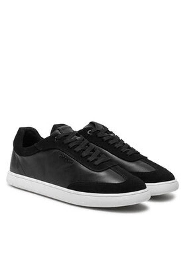 Calvin Klein Sneakersy Cupsole Lace Up - Lth Sue Mix HW0HW02435 Czarny. Kolor: czarny. Materiał: skóra