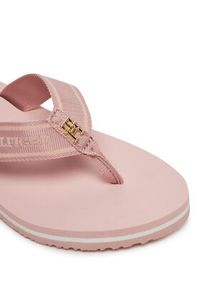 TOMMY HILFIGER - Tommy Hilfiger Japonki Hilfiger Webbing Beach Sandal FW0FW08515 Różowy. Kolor: różowy. Materiał: materiał #6