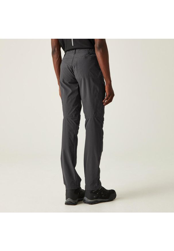 Regatta - Męskie spodnie trekkingowe Highton. Kolor: szary. Sezon: lato. Sport: turystyka piesza
