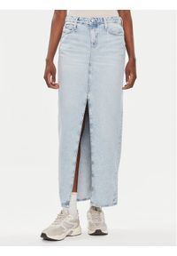 Calvin Klein Jeans Spódnica jeansowa J20J222814 Niebieski Regular Fit. Kolor: niebieski. Materiał: bawełna, jeans
