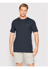 BOSS - Boss T-Shirt Thompson 50468347 Granatowy Regular Fit. Kolor: niebieski. Materiał: bawełna