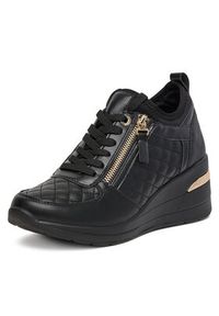 DeeZee Sneakersy AM1108 Czarny. Kolor: czarny. Materiał: skóra