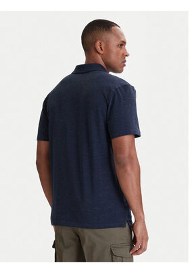 Quiksilver Polo EQYKT04420 Granatowy Regular Fit. Typ kołnierza: polo. Kolor: niebieski. Materiał: bawełna