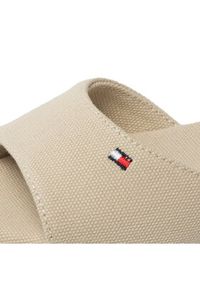 TOMMY HILFIGER - Tommy Hilfiger Espadryle Rope Wedge Sandal T3A7-32185-0048 S Beżowy. Kolor: beżowy. Materiał: materiał #4