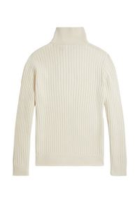 Polo Ralph Lauren Sweter 710974167003 Beżowy Regular Fit. Typ kołnierza: polo. Kolor: beżowy. Materiał: bawełna #3
