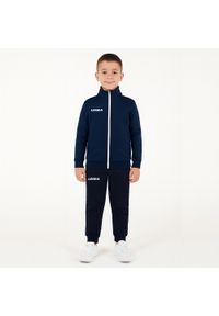 LEGEA - Komplet dresowy dla chłopca CALIFORNIA JUNIOR JR. Okazja: na uczelnię. Kolor: niebieski, wielokolorowy, biały. Materiał: dresówka. Styl: sportowy #1