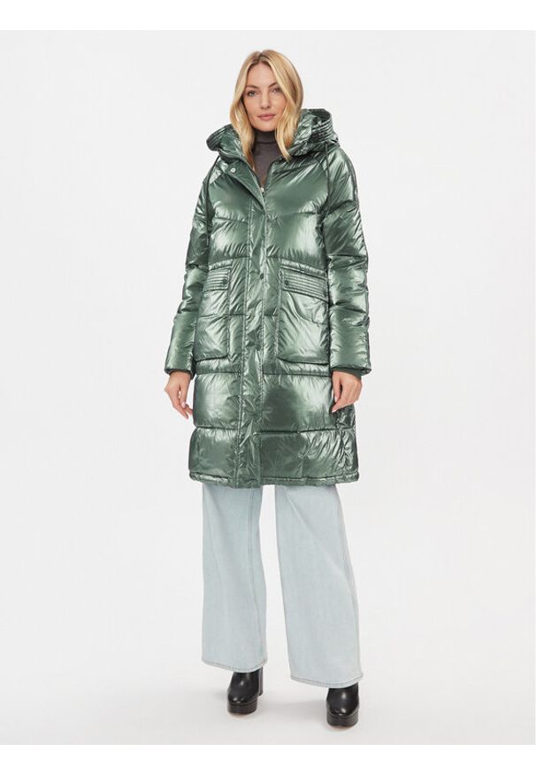 Rinascimento Kurtka puchowa CFC0113544003 Zielony Regular Fit. Kolor: zielony. Materiał: syntetyk. Sezon: zima