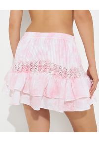 LOVE SHACK FANCY - Mini spódnica Rilo. Kolor: biały. Materiał: bawełna, koronka. Wzór: haft, koronka, kwiaty #5