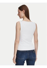 Guess Top W6YP30 K4380 Biały Slim Fit. Kolor: biały. Materiał: syntetyk #2