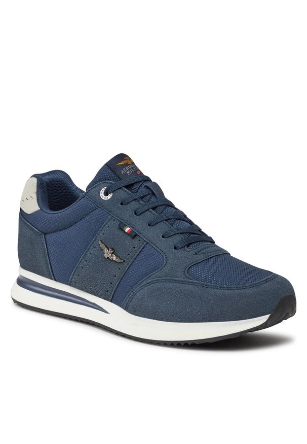 Sneakersy Aeronautica Militare 232SC227CT3225 Blu Chario 08350. Kolor: niebieski. Materiał: materiał