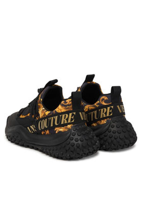 Versace Jeans Couture Sneakersy 80YA3SN2 Czarny. Kolor: czarny. Materiał: materiał