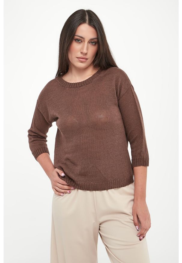 Weekend Max Mara - Sweter damski lniany Cannone WEEKEND MAX MARA. Materiał: len