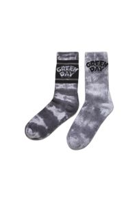 Pary skarpet Urban Classics Green Day Tie Die (x2). Kolor: czarny, biały, wielokolorowy #1