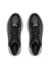 Calvin Klein Sneakersy Wedge Lace Up Epi Mono HW0HW01899 Czarny. Kolor: czarny