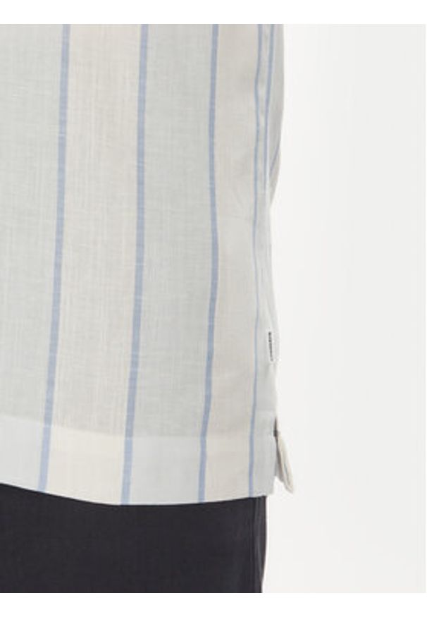 Lindbergh Koszula 30-203419 Błękitny Relaxed Fit. Kolor: niebieski. Materiał: bawełna
