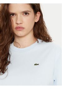 Lacoste T-Shirt TF7215 Błękitny Regular Fit. Kolor: niebieski. Materiał: bawełna