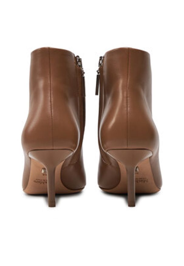 Max Mara Botki Mmbootie 24247960116 Brązowy. Kolor: brązowy. Materiał: skóra