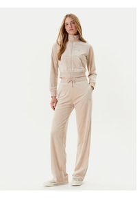 Guess Spodnie dresowe V3BB26 K0232 Beżowy Regular Fit. Kolor: beżowy. Materiał: syntetyk