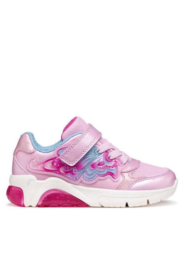 Sneakersy Geox. Kolor: różowy