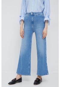 Pepe Jeans jeansy damskie high waist. Stan: podwyższony. Kolor: niebieski #1