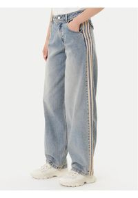 Adidas - adidas Jeansy Premium Essentials JY2868 Niebieski Wide Leg. Kolor: niebieski