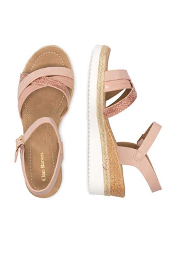 Clara Barson Espadryle WYL0510-04 Różowy. Kolor: różowy. Materiał: syntetyk