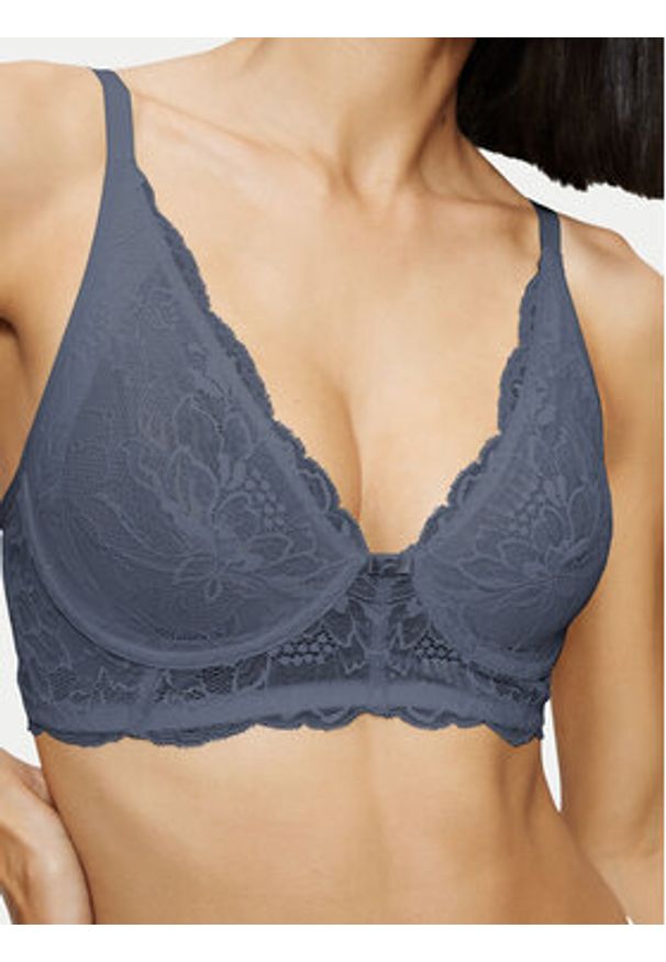 Triumph Biustonosz bezfiszbinowy Amourette Charm 10214451 Niebieski. Kolor: niebieski. Materiał: syntetyk