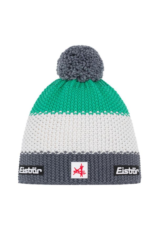 Czapka Eisbar Star Pompon MÜ SA. Kolor: zielony. Materiał: wełna. Styl: sportowy