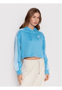 Adidas - adidas Bluza adicolor Classics HC2014 Niebieski Relaxed Fit. Kolor: niebieski. Materiał: bawełna, syntetyk