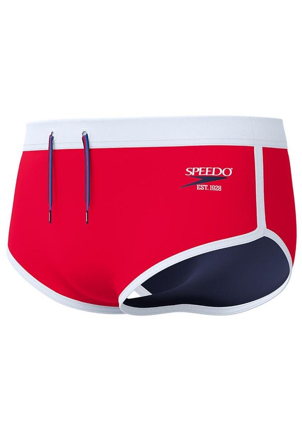 Kąpielówki męskie Speedo Jetstream Retro Logo Brief. Kolor: czerwony
