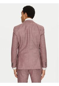 BOSS Marynarka H-Hutson-251 50539804 Różowy Regular Fit. Kolor: różowy. Materiał: wełna