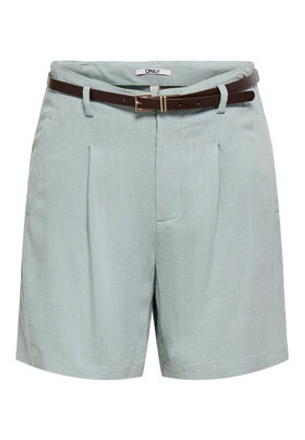 only - ONLY Szorty materiałowe Siesta 15367413 Turkusowy Regular Fit. Kolor: turkusowy. Materiał: wiskoza