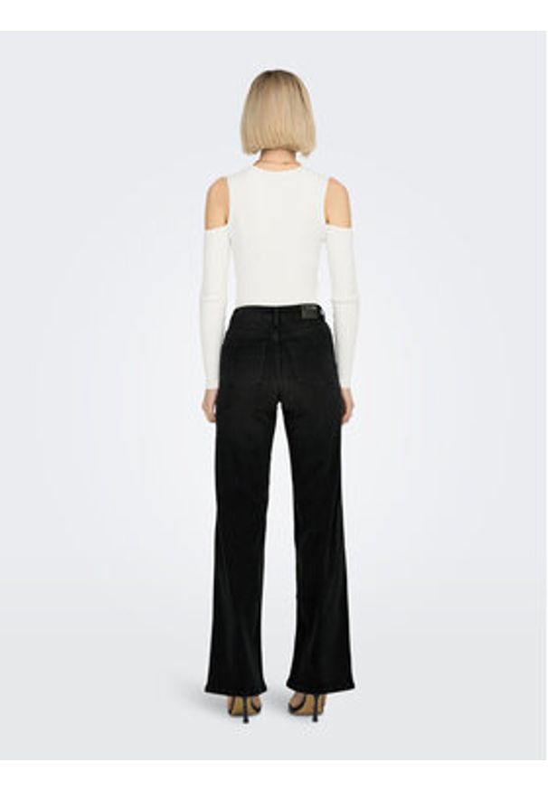 only - ONLY Jeansy 15299796 Czarny Wide Leg. Kolor: czarny