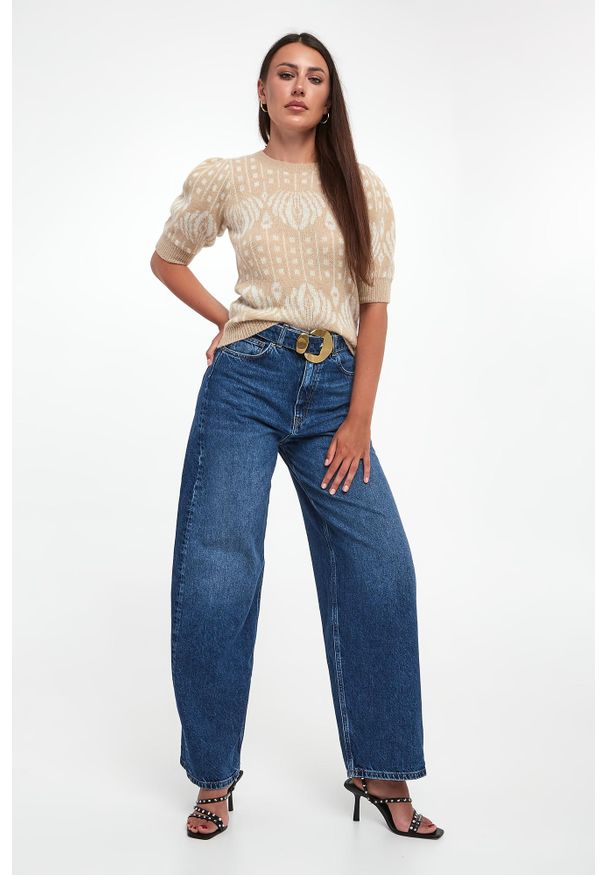 Sweter damski wełniany Kathe JOOP!. Materiał: wełna