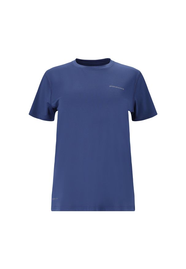 ENDURANCE - Koszulka treningowa damska Endurance Yonan S/S. Kolor: niebieski. Sport: bieganie