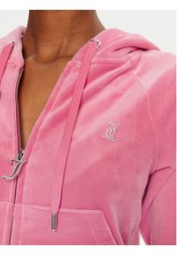 Juicy Couture Bluza Madison JCWA122001 Różowy Slim Fit. Kolor: różowy. Materiał: syntetyk #3