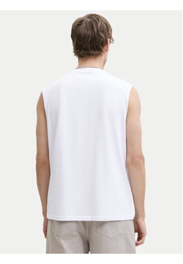 Jack & Jones Tank top Soho 12288001 Biały Relaxed Fit. Kolor: biały. Materiał: bawełna