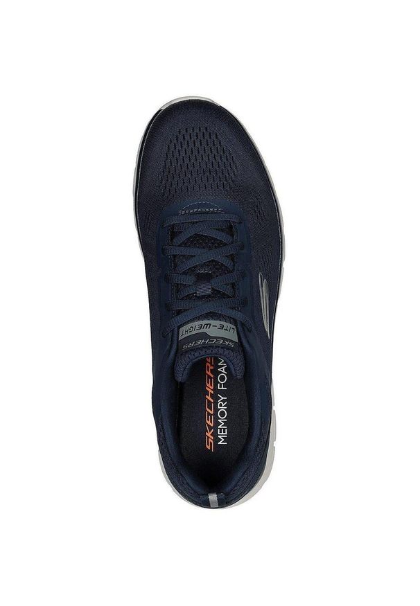 skechers - Adidasy Skechers Track Broader, Mężczyźni. Kolor: niebieski. Materiał: materiał