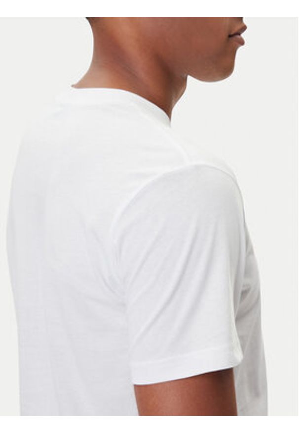 Karl Lagerfeld Jeans T-Shirt A4M17020 Biały Slim Fit. Kolor: biały. Materiał: bawełna