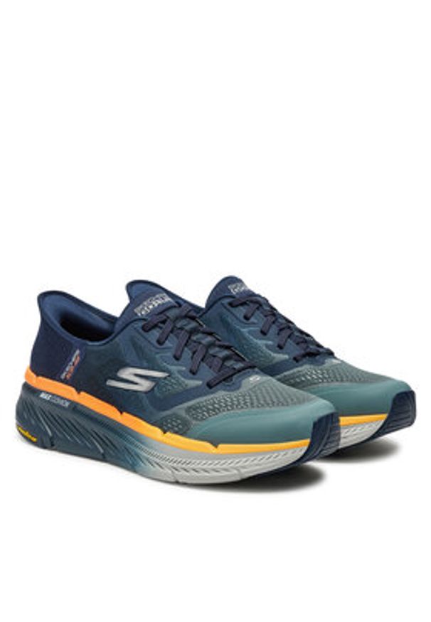 skechers - Skechers Sneakersy 220526/NVOR Granatowy. Kolor: niebieski. Materiał: materiał