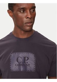 C.P. Company T-Shirt 17CMTS029A005100W Granatowy Regular Fit. Kolor: niebieski. Materiał: bawełna