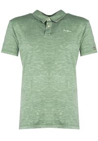 Pepe Jeans Koszulka Polo "Barney" | PM541665 | Barney | Mężczyzna | Zielony. Okazja: na co dzień. Typ kołnierza: polo. Kolor: zielony. Materiał: bawełna. Wzór: aplikacja. Styl: casual