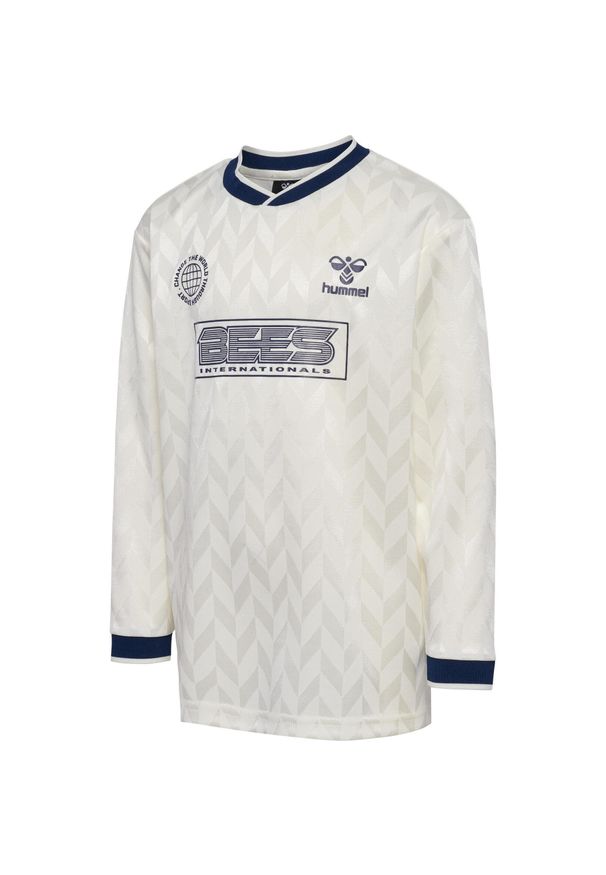 Dziecięca koszulka z długim rękawem Hummel Pleks. Kolor: biały. Długość rękawa: długi rękaw. Długość: długie