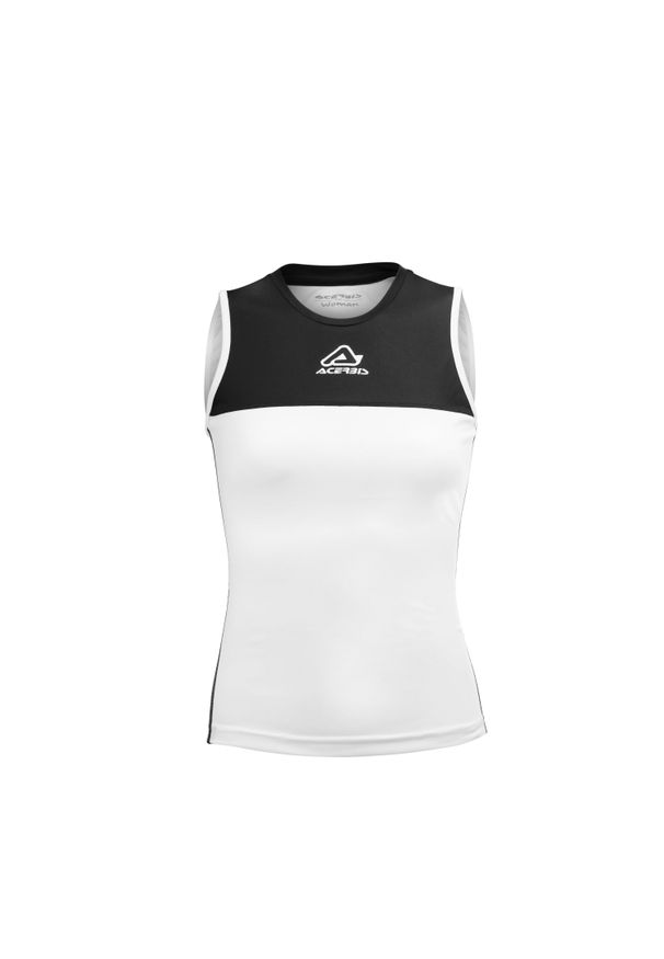 ACERBIS - Damski tank top Acerbis Vicky. Kolor: czarny, biały, wielokolorowy. Wzór: haft. Sezon: lato. Styl: elegancki