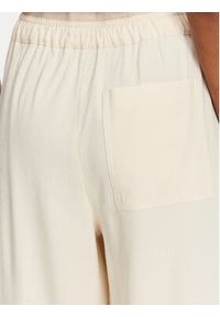 Marella Spodnie materiałowe Fred 2513131085 Écru Wide Leg. Materiał: len, wiskoza #4