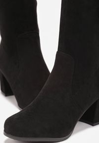 Born2be - Czarne Kozaki Capisa. Wysokość cholewki: za kolano. Kolor: czarny. Szerokość cholewki: normalna. Obcas: na słupku #2