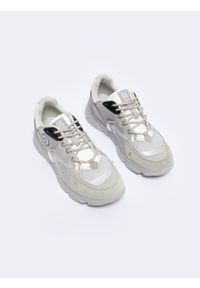 Big-Star - Sneakersy męskie z zamszowymi wstawkami szare NN174293 902. Kolor: szary. Materiał: zamsz