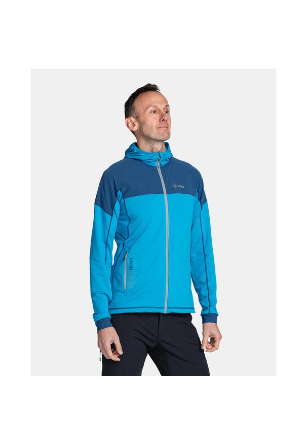 Męska bluza outdoorowa Kilpi MEMPHIS-M. Kolor: niebieski. Materiał: polar. Sport: turystyka piesza