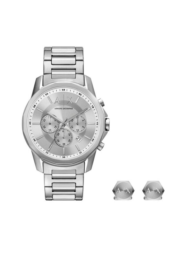 Zegarek Armani Exchange. Kolor: srebrny