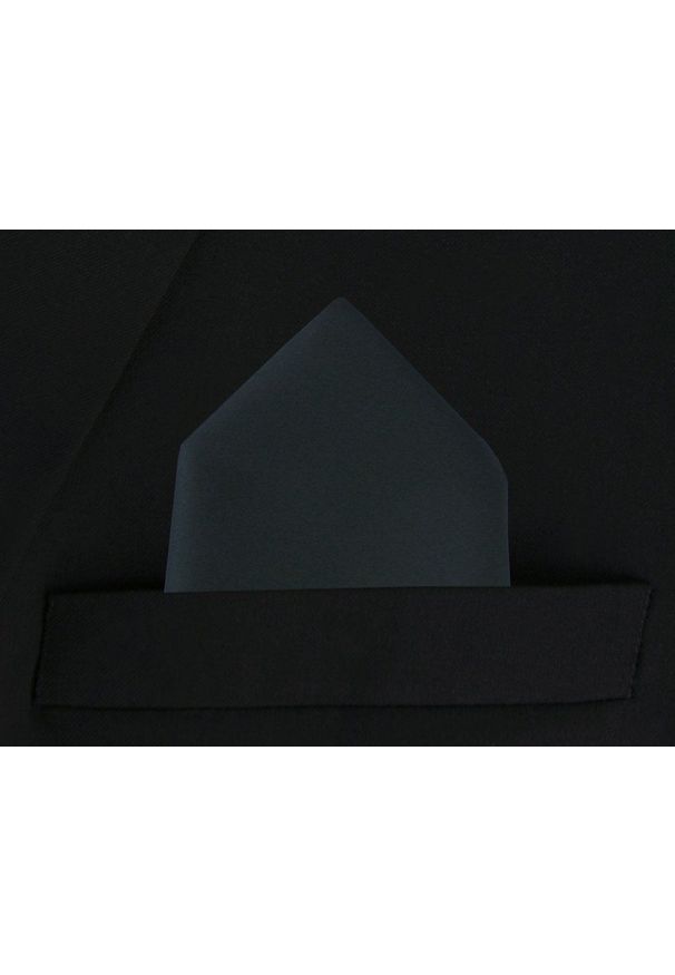 Elegancka, Jednokolorowa Poszetka - Chattier - Zieleń Butelkowa. Materiał: poliester